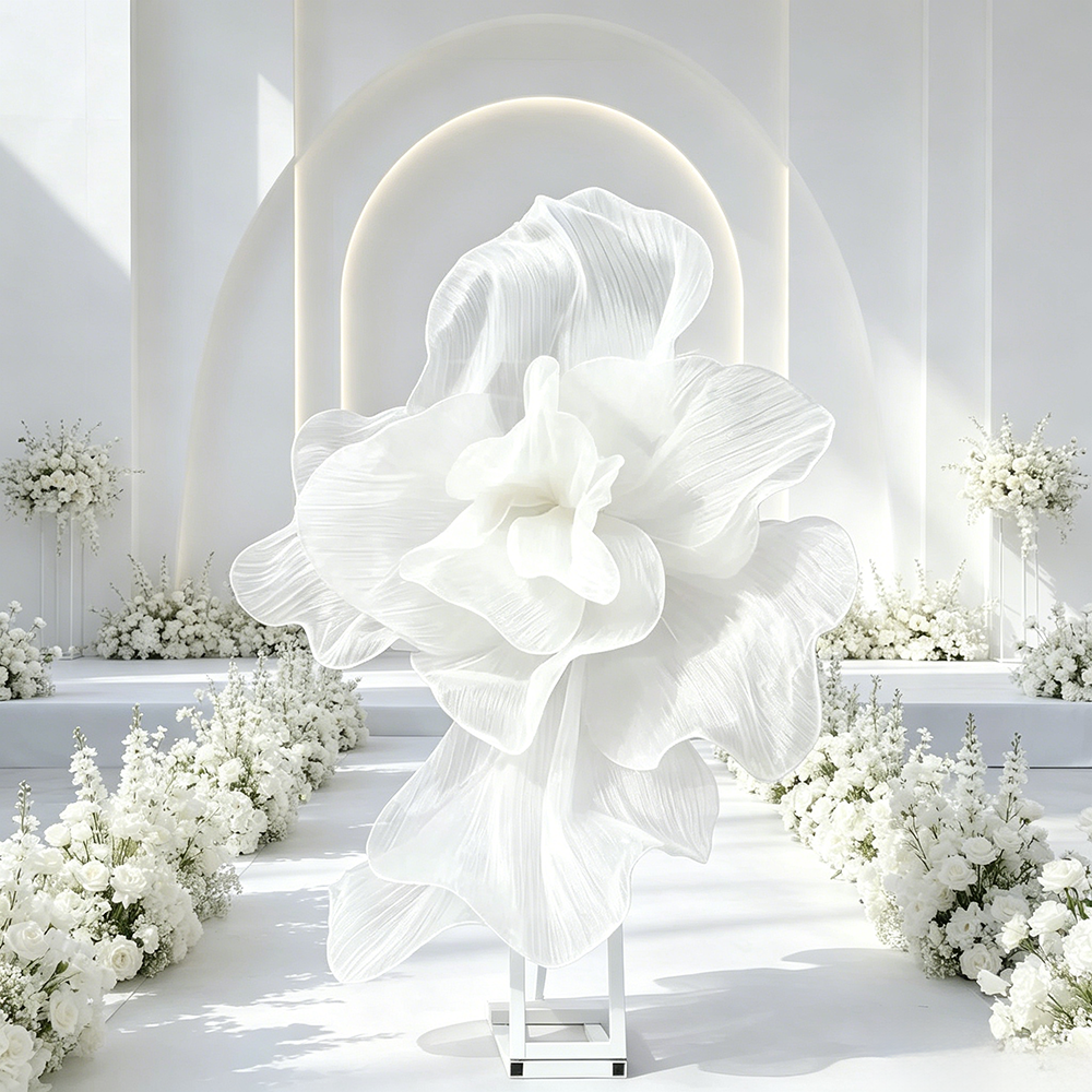 Flowerva Gradient Veil Form Art Installation (Without Base)