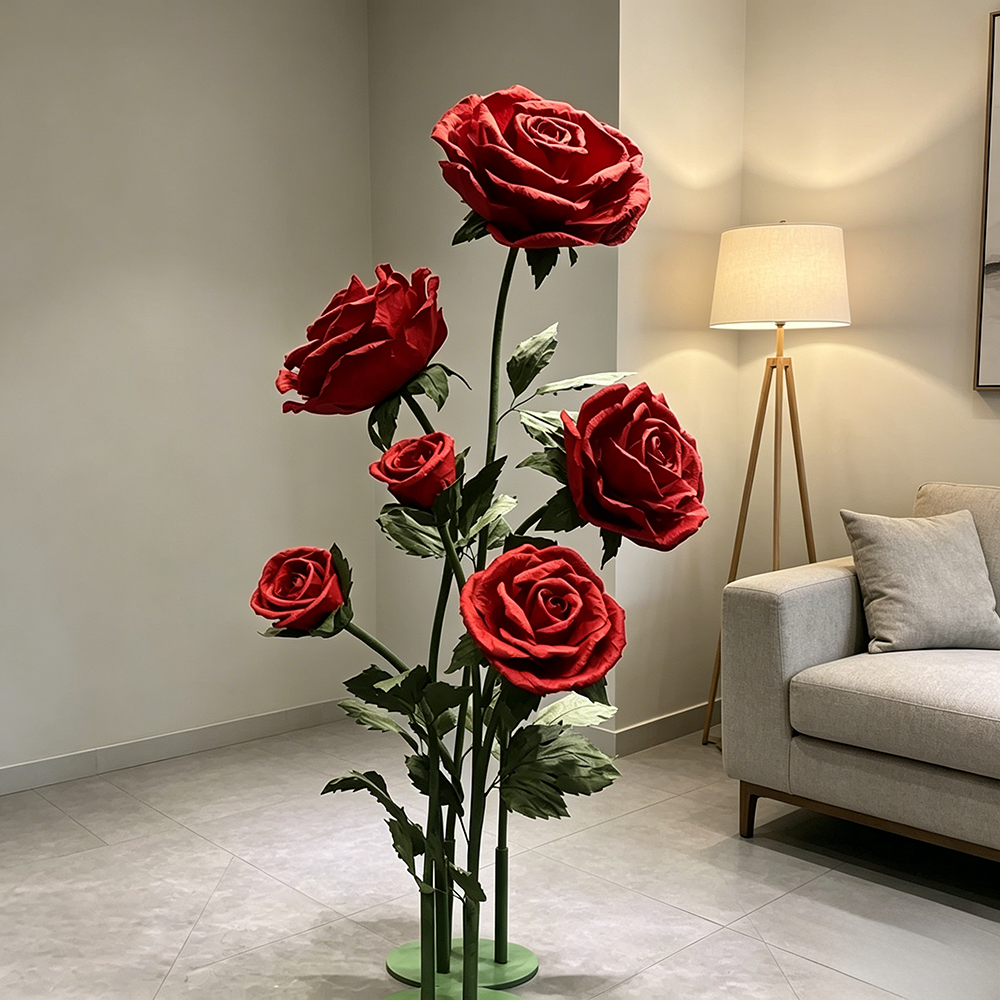 Flowerva Ruby Veil Stand Premium Decor