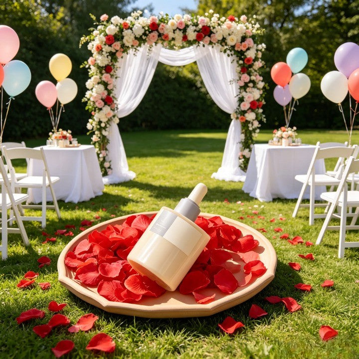 Flowerva  Proposal Scene Decor & Wedding Confetti —Red