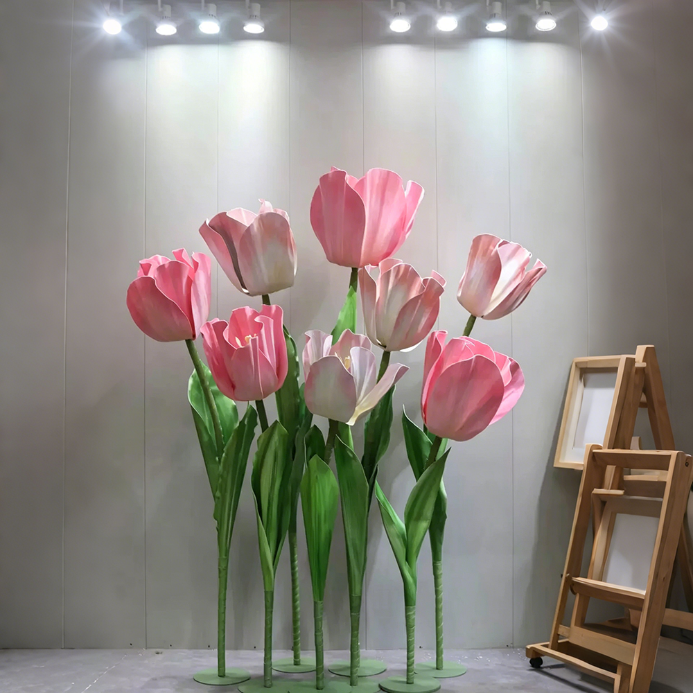 Flowerva Tulip Harmony Cluster Premium Decor—Set A