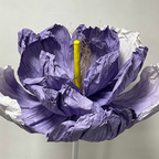 Flowerva Purple Crinkle Contour Premium Decor