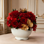 Premium Eternal Rose "Gold & Jade Abundance" Gift Box