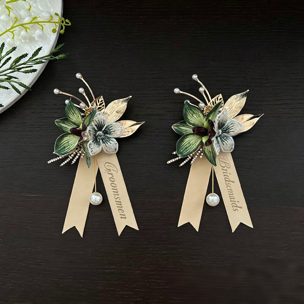 Green Orchid Magnetic Boutonnière