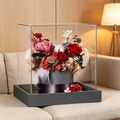 Flowerva Ruby & Burgundy Rich-Tone Centerpiece Premium Decor