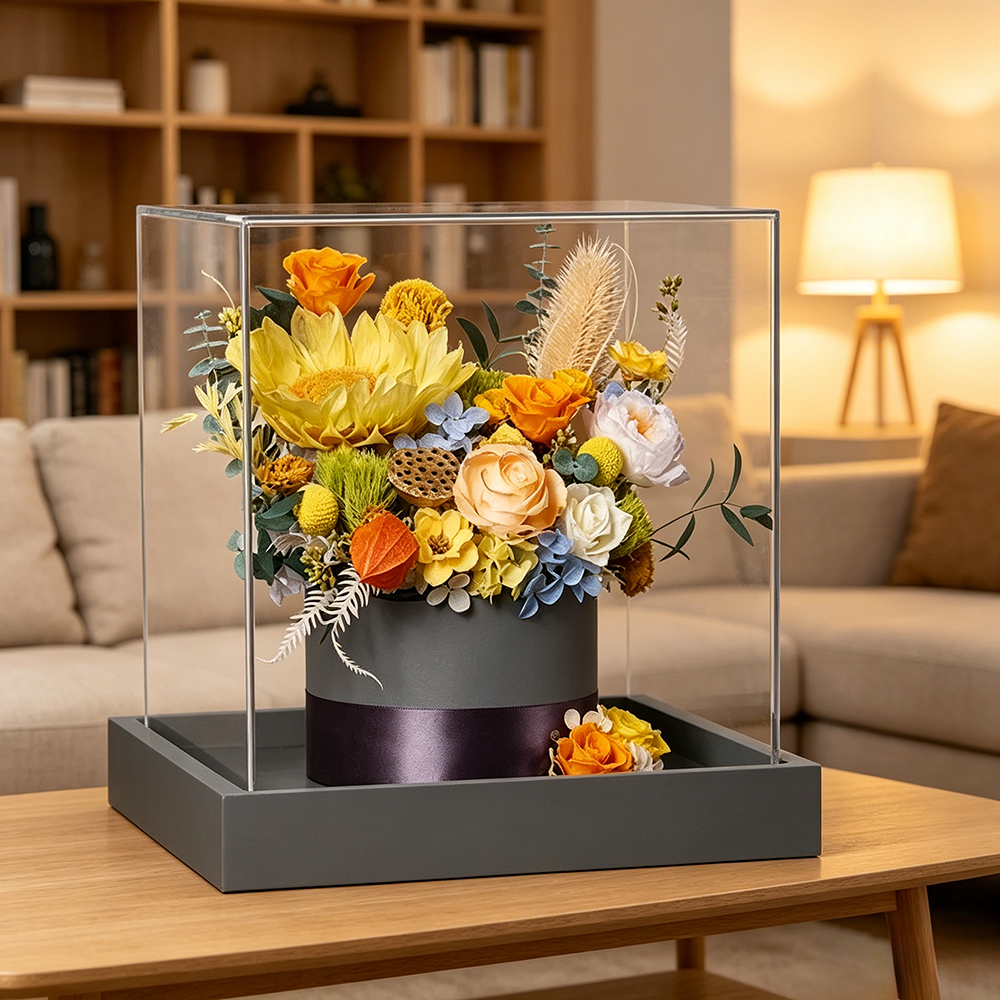 Flowerva Citrus & Sky Vibrant-Tone Display Premium Decor