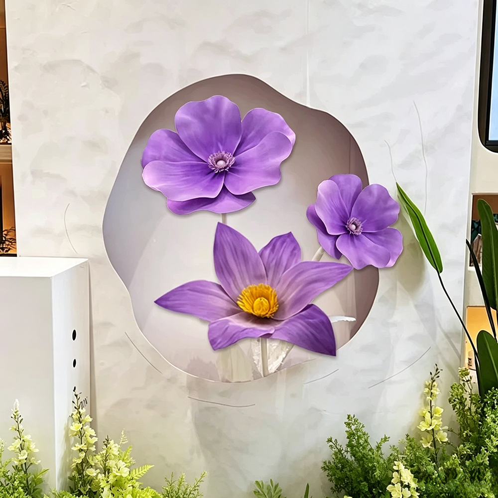 Flowerva Violet Lily Contour Set Premium Decor