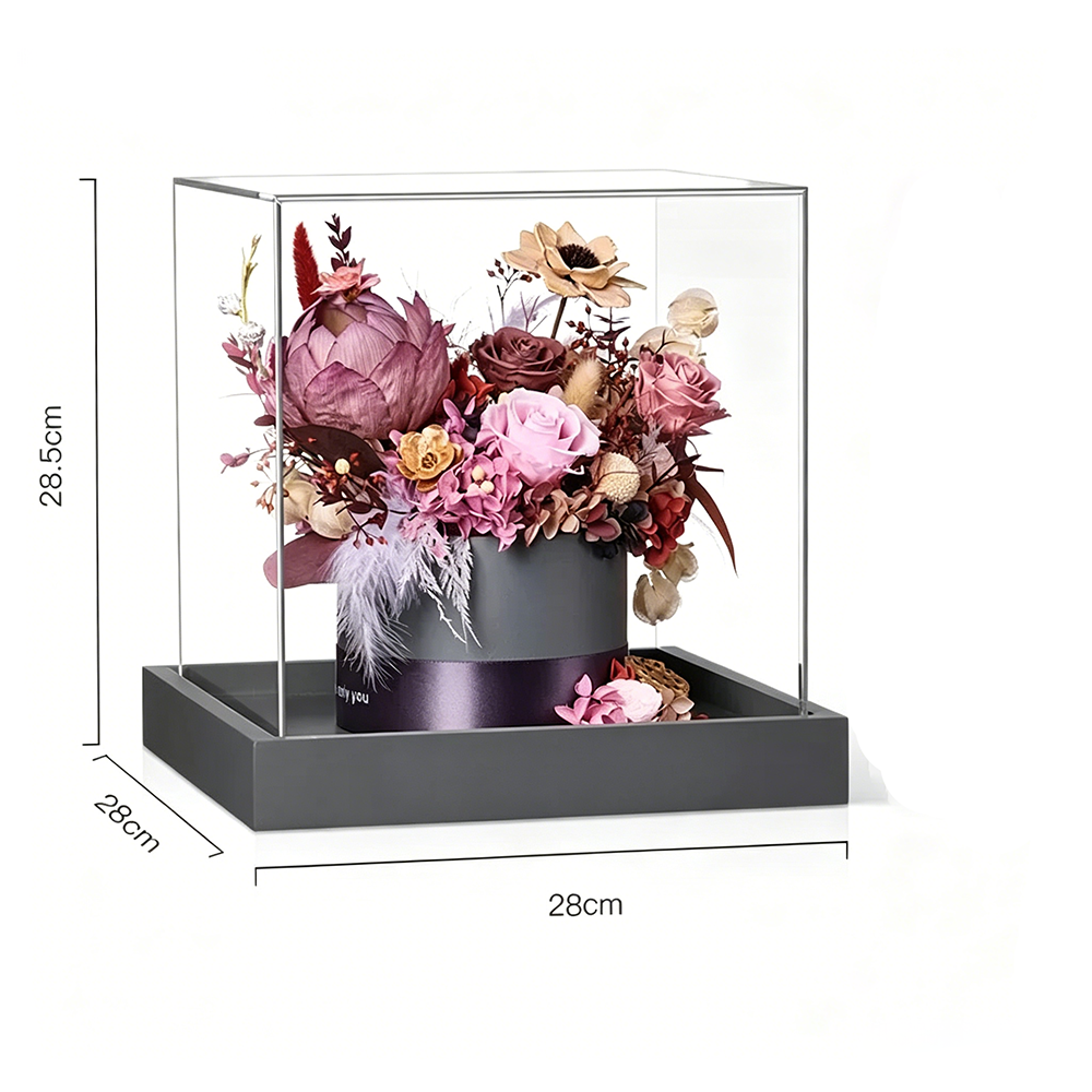 Flowerva Ruby & Burgundy Rich-Tone Centerpiece Premium Decor