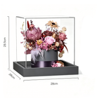 Flowerva Ruby & Burgundy Rich-Tone Centerpiece Premium Decor