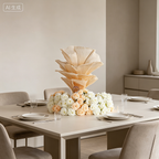 Flowerva Champagne Aura Pleat Table Flower