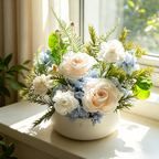Flowerva Everlasting Bowl Arrangement Premium Decor