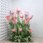 Flowerva Soft Tulip Silhouette Premium Decor
