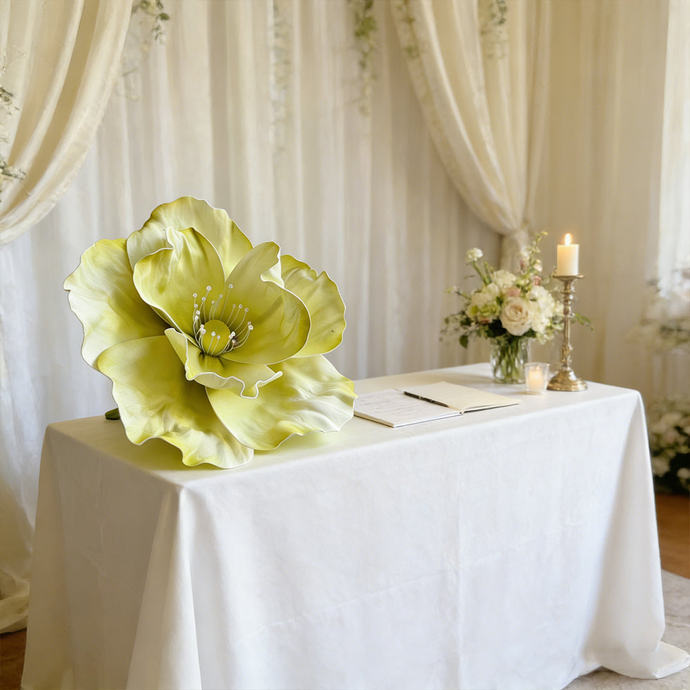 Flowerva Luminous Poppy Green Premium Flower