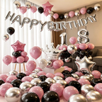 Flowerva 18th Birthday Balloon Decoration for Adult Party