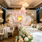 Flowerva Luminous Veil Blooms Premium Decor