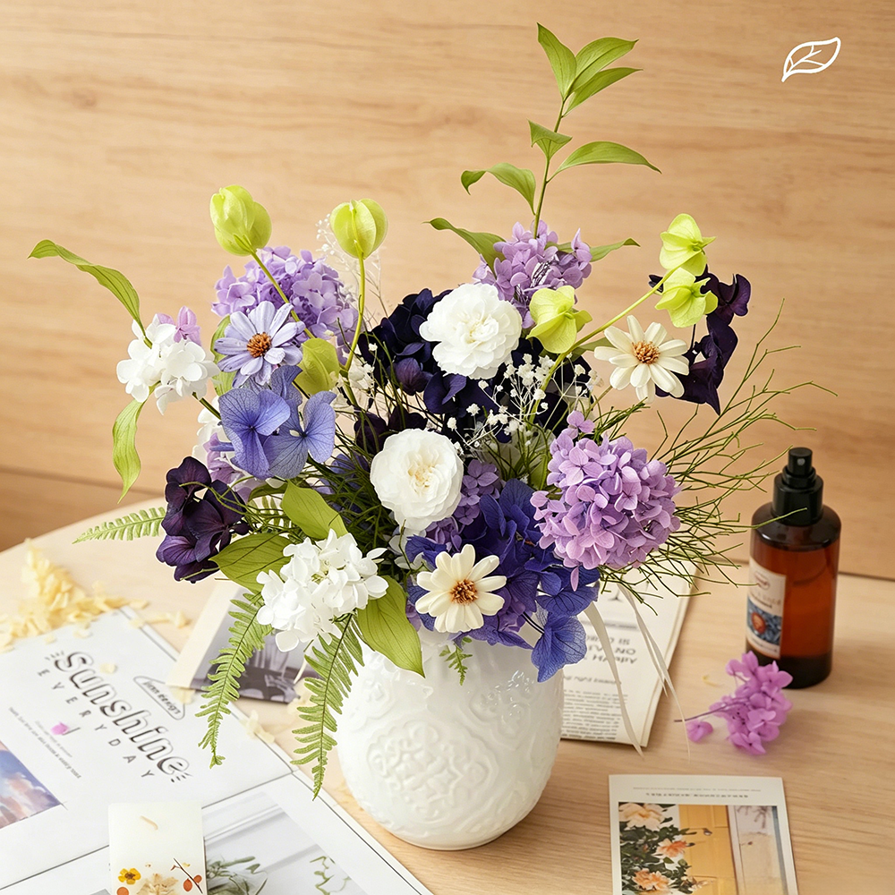 Flowerva Lush Preserved Vase Premium Decor