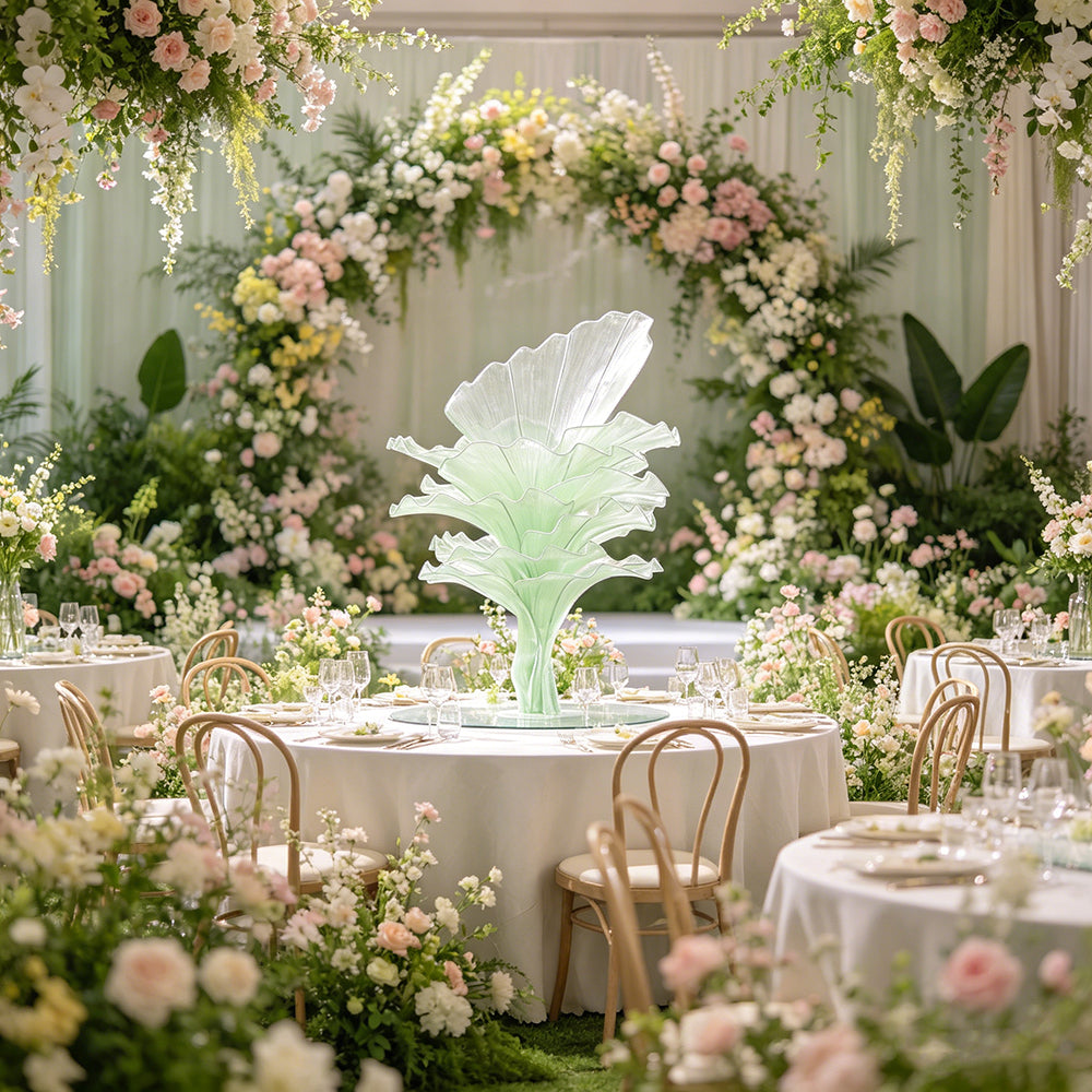 Flowerva Airy Green Veil Eternal Table Flower