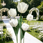 Flowerva Sculptured Tulip Form Premium Decor