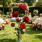 Flowerva Ruby Veil Stand Premium Decor