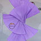 Flowerva Retro Purple Fan Shaped Wedding Decoration