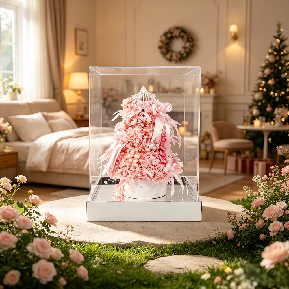 Flowerva Tiered Festive Sculpture Premium Decor