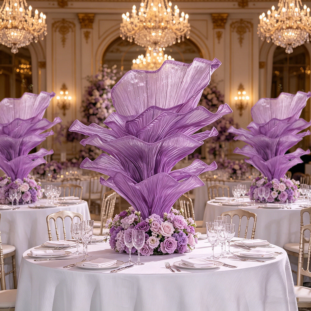 Flowerva Airy Pearl Purple Veil Eternal Table Flower
