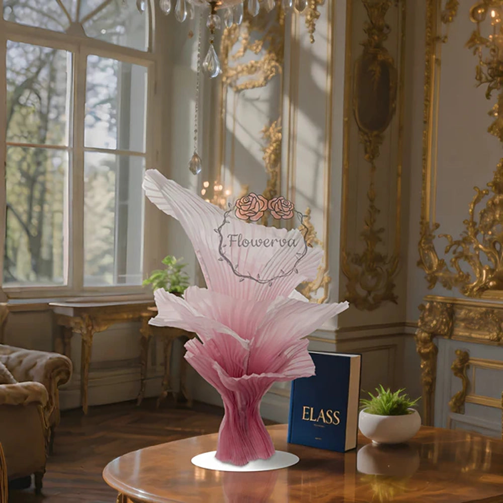 Flowerva Aura Pleat Sculpture Collection Table Flower