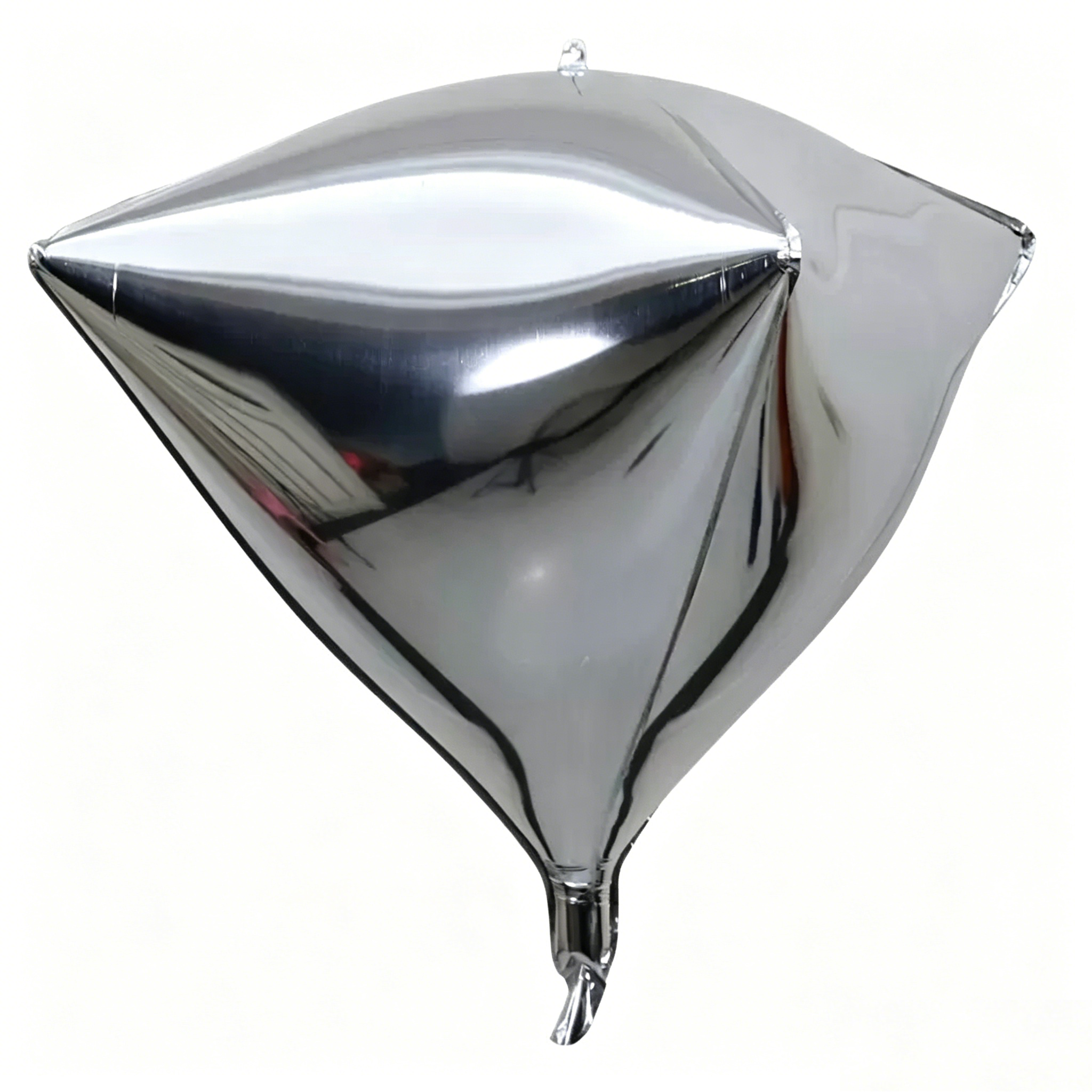 Flowerva 4D Mirror Silver Aluminum Foil Birthday Party Decoration Balloons
