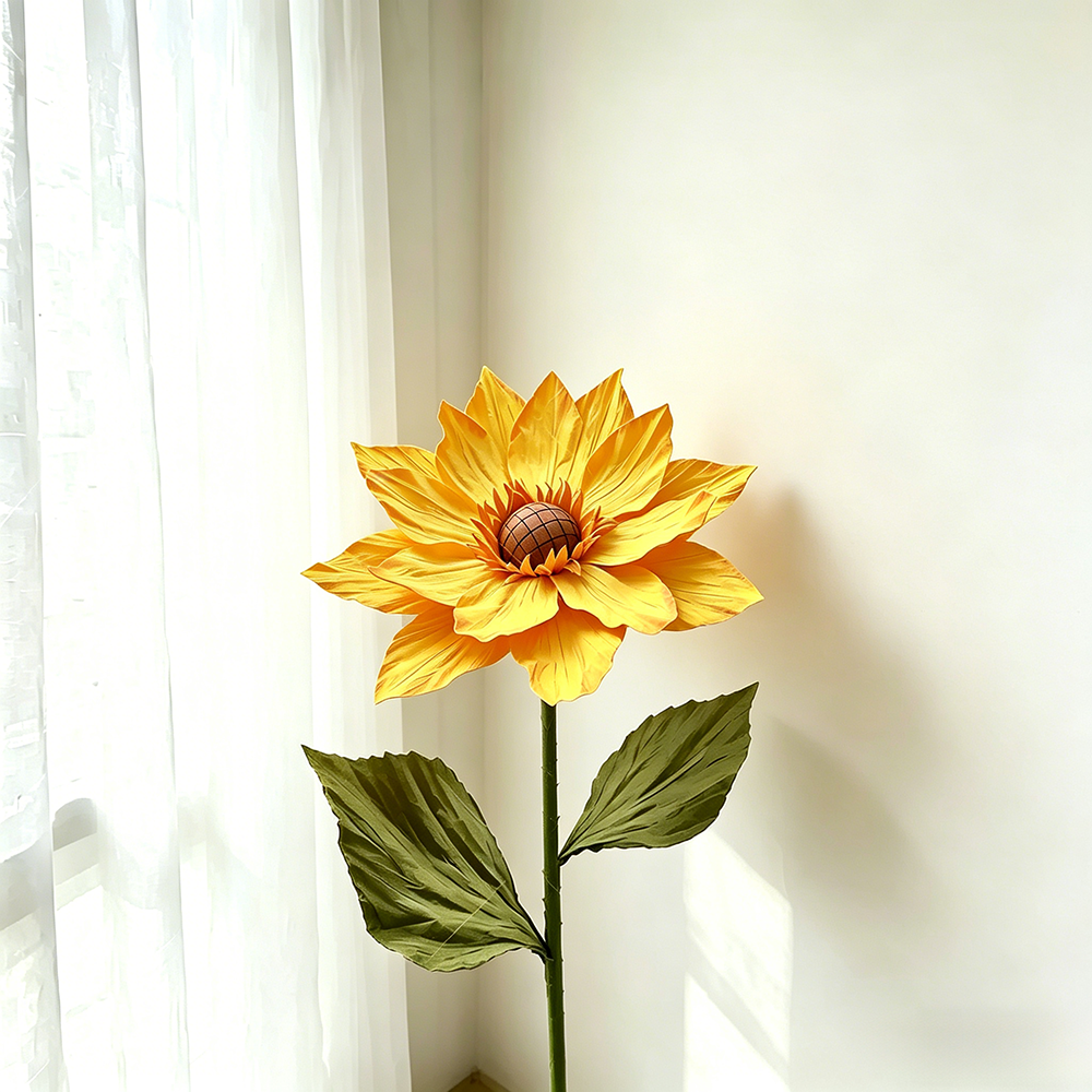 Flowerva Sunflower Golden Aura Premium Decor