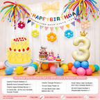 Flowerva Kids Birthday Party Balloon Decorations Scene Layout Set
