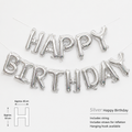 Flowerva Happy Birthday Letter Foil Balloons Party Decorations