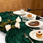 Flowerva  Lace Table Runner — Ideal for Dessert Tables, Weddings, Birthdays, Restaurants, and Draped Table Settings