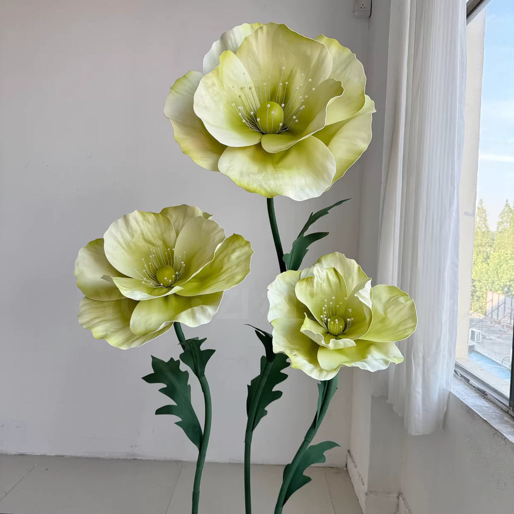 Flowerva Luminous Sheer Poppy Premium Flower