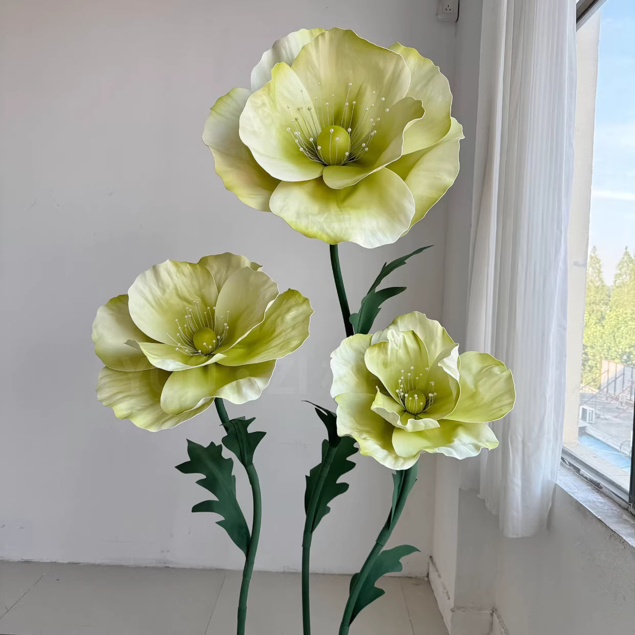 Flowerva Luminous Sheer Poppy Premium Flower