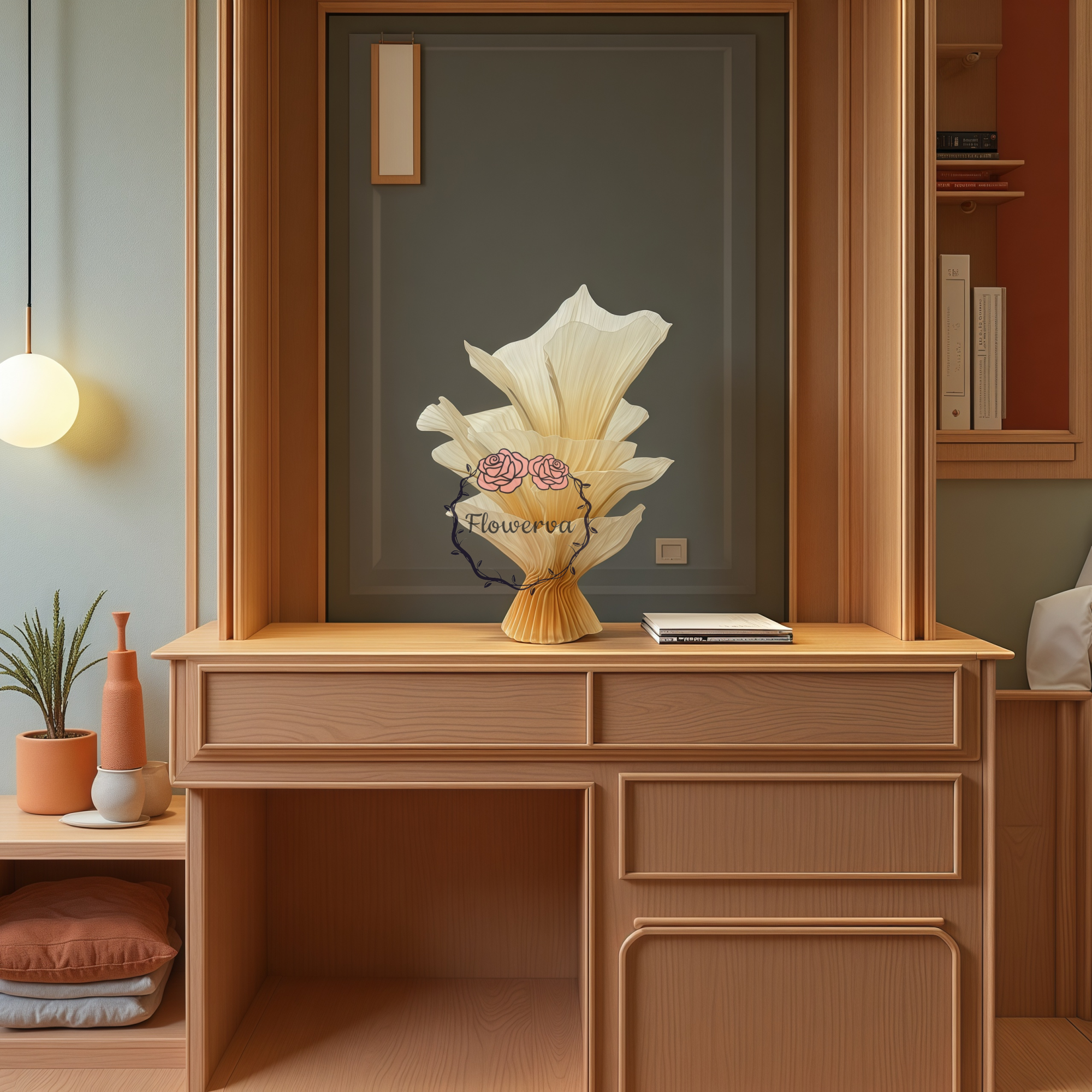 Clearance Flash Sale|Flowerva "Romantic Light" Table Flower
