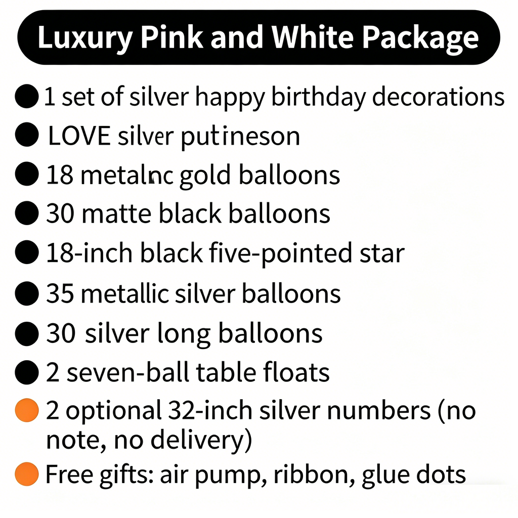 Flowerva Birthday party scene decoration balloon set