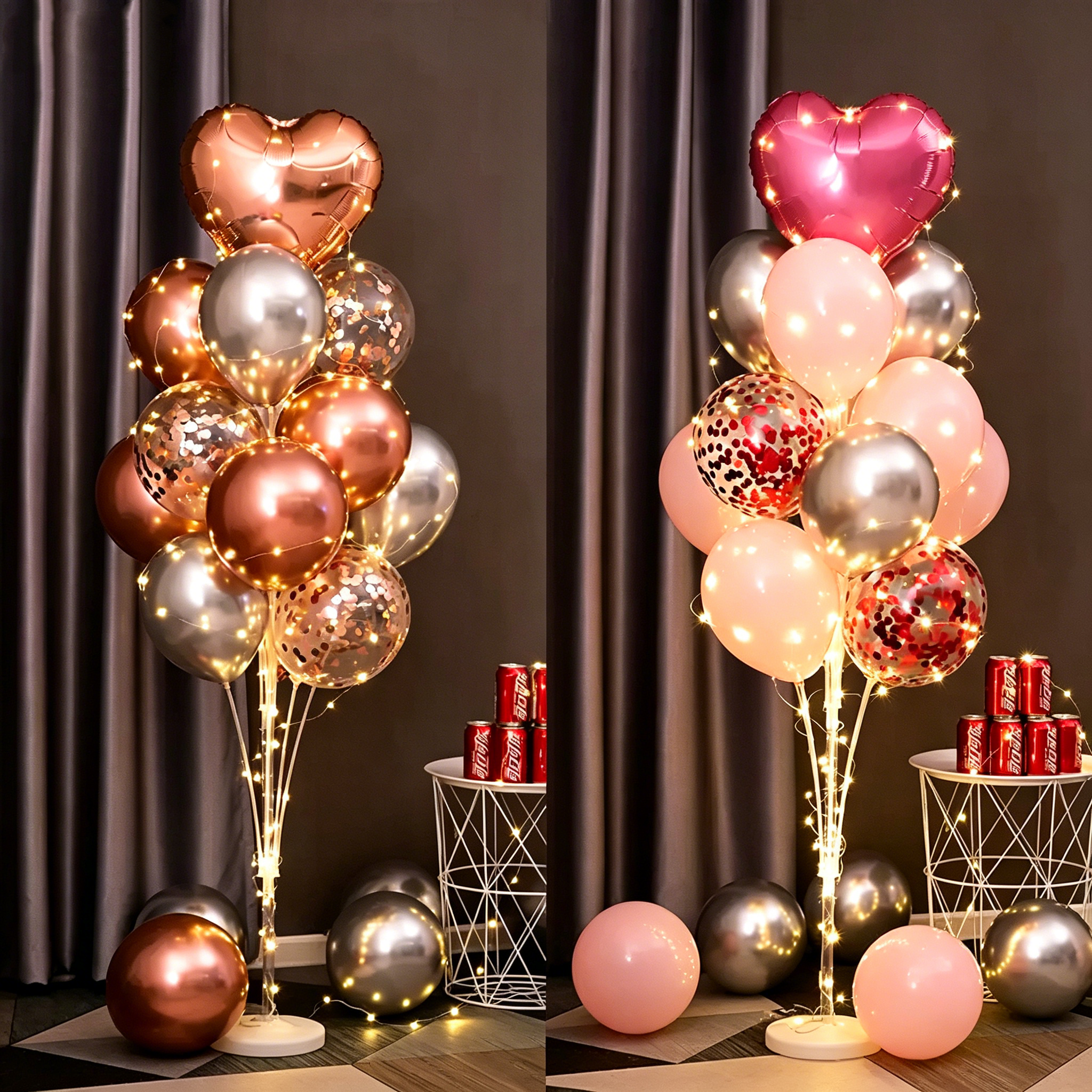 Flowerva Balloon Stand Column Floor/Table Decor for Birthday Party Scene Setup