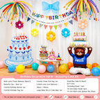 Flowerva Kids Birthday Party Balloon Decorations Scene Layout Set