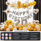 Flowerva Birthday Party Balloon Set Atmosphere Scene Decoration