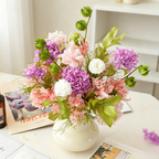 Flowerva Soft Everlasting Vase Arrangement Premium Decor