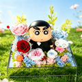 Flowerva Crayon Character Preserved Flower Box Premium Decor