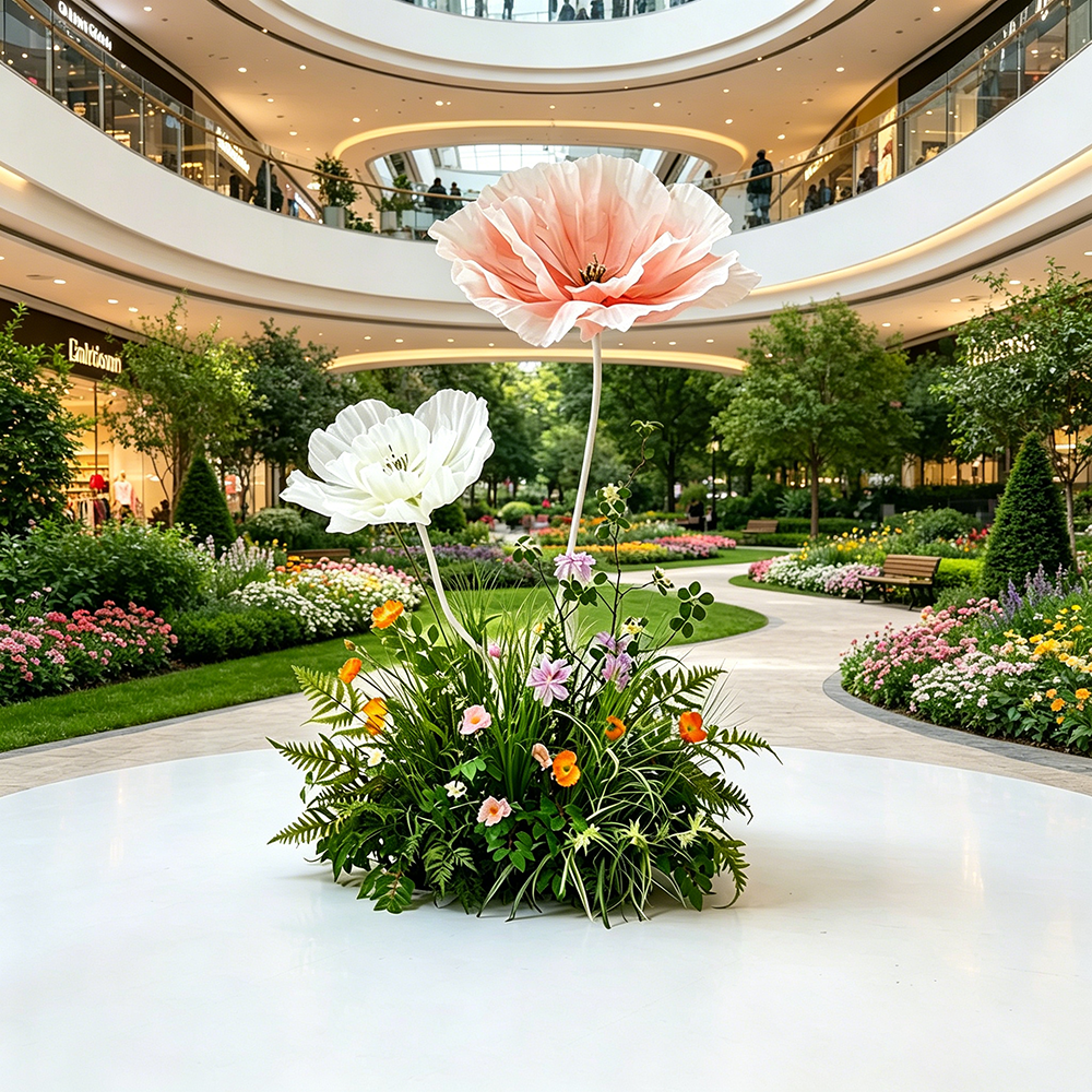 Flowerva Soft Petal Cornerscape Premium Decor