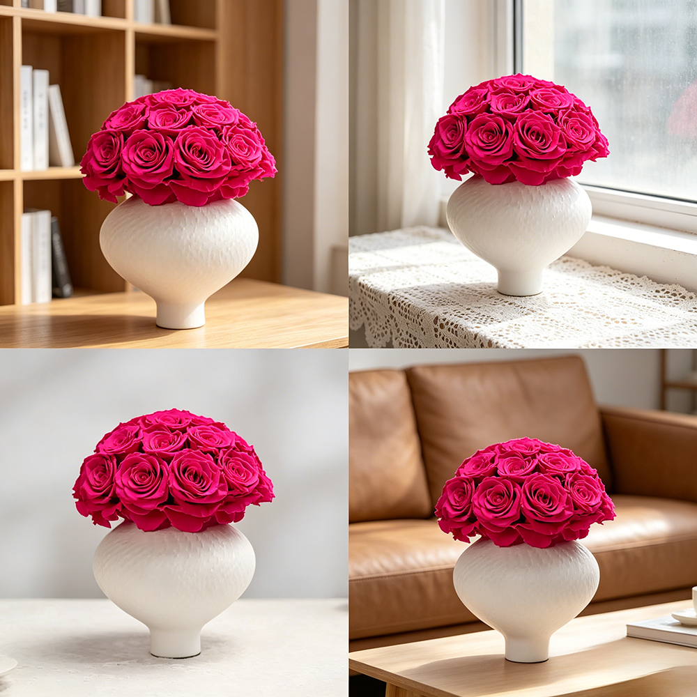 Flowerva Vibrant Sphere Vase Premium Decor