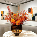 Flowerva Earthy Everlasting Vase Arrangement Premium Decor