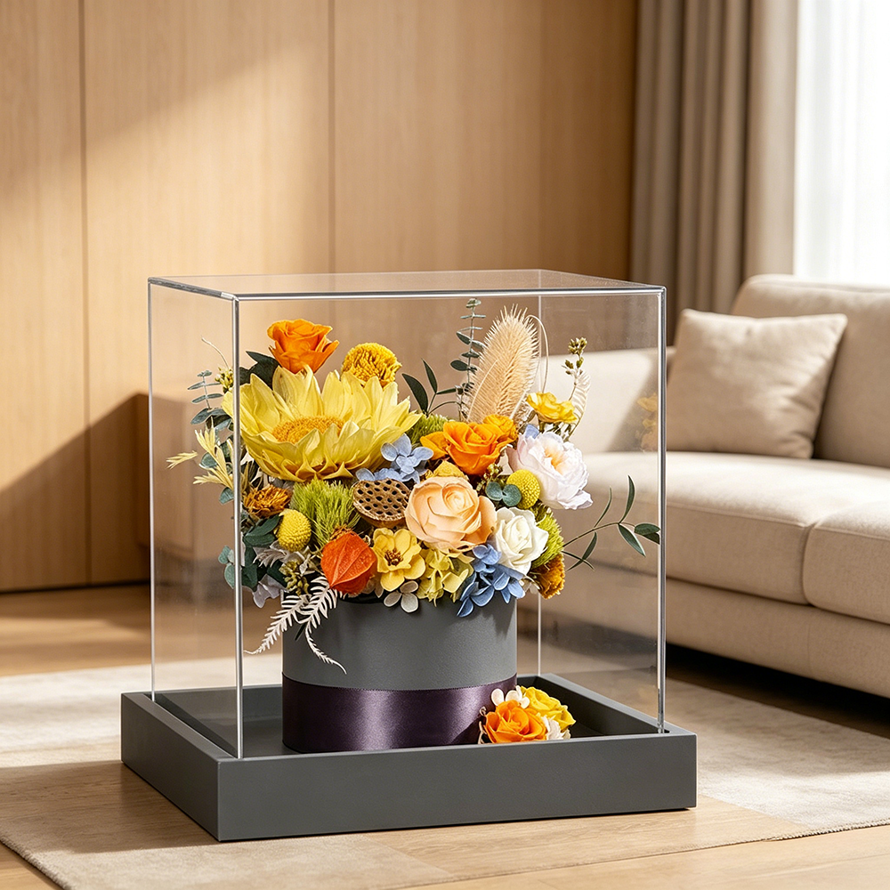 Flowerva Citrus & Sky Vibrant-Tone Display Premium Decor