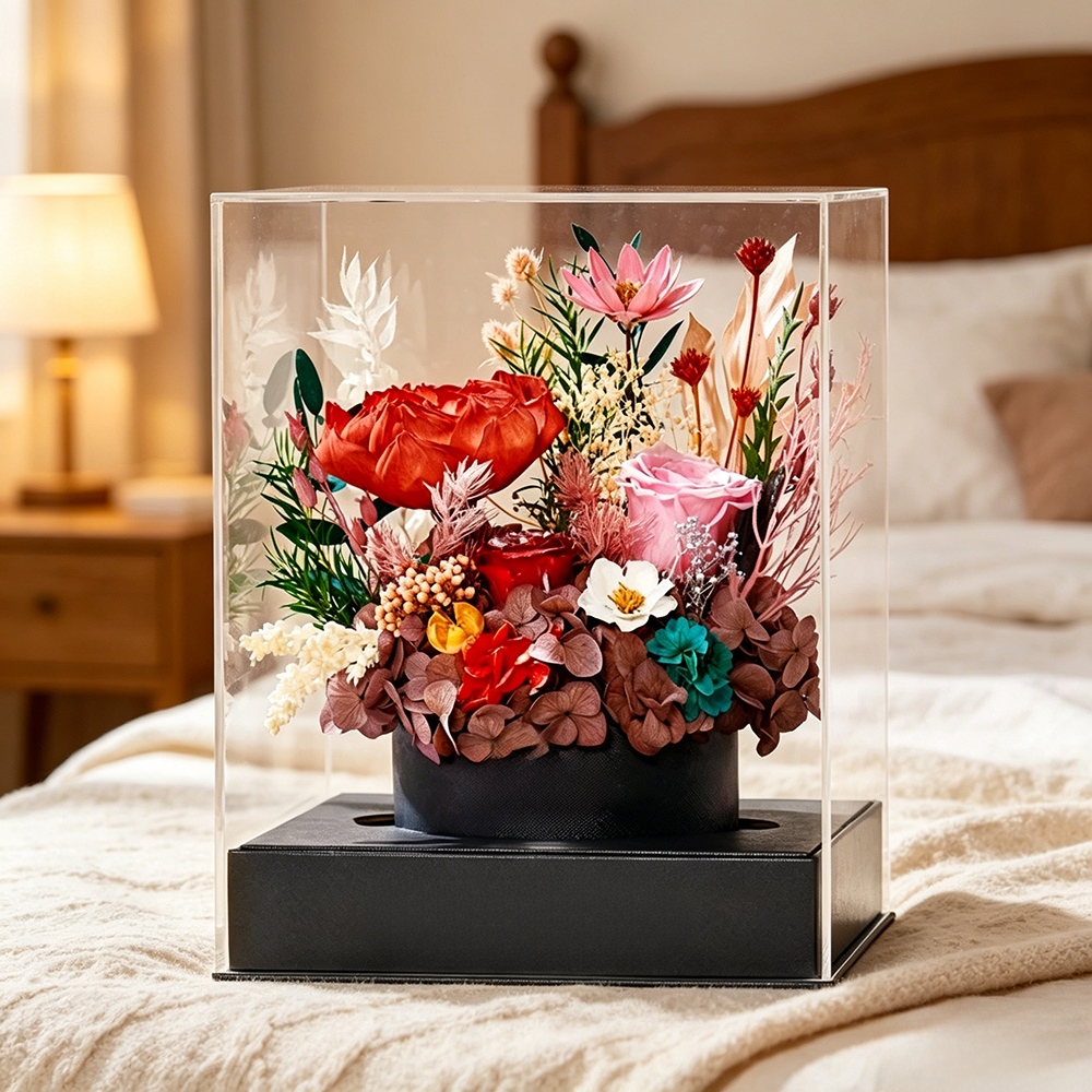 Flowerva Curated Acrylic Display Premium Decor
