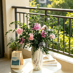 Flowerva Balanced Everlasting Vase Arrangement Premium Decor