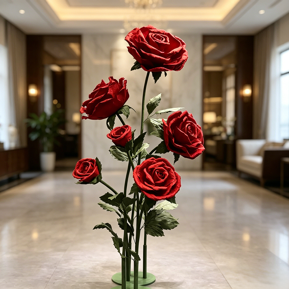 Flowerva Ruby Veil Stand Premium Decor