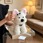 Flowerva Westie Sculpture Acrylic Display Premium Decor