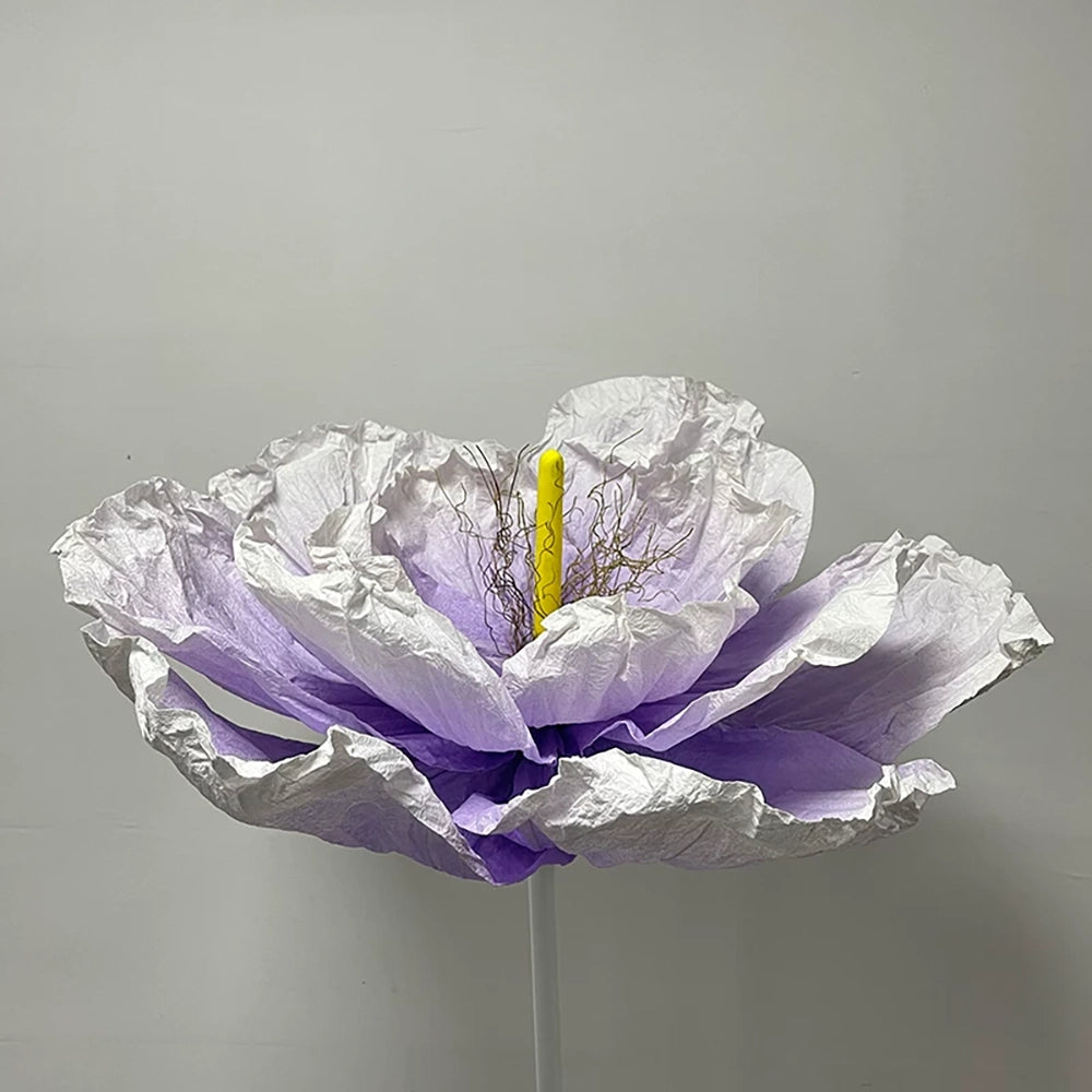 Flowerva Purple Crinkle Contour Premium Decor