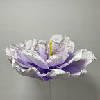 Flowerva Purple Crinkle Contour Premium Decor